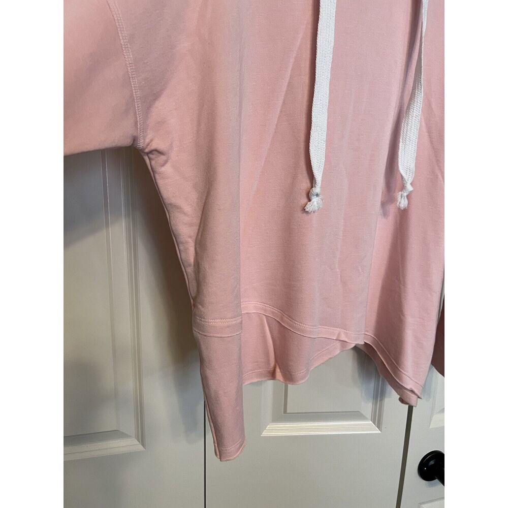 NWT $112 Karen Kane Women's Large Pink Long Sleeve Sweatshirt Hoodie - Picture 3 of 12